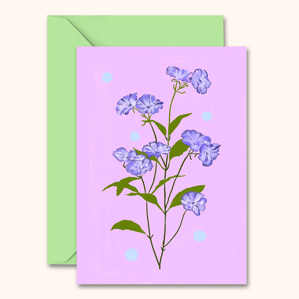 Delicate Floral Card Lilac