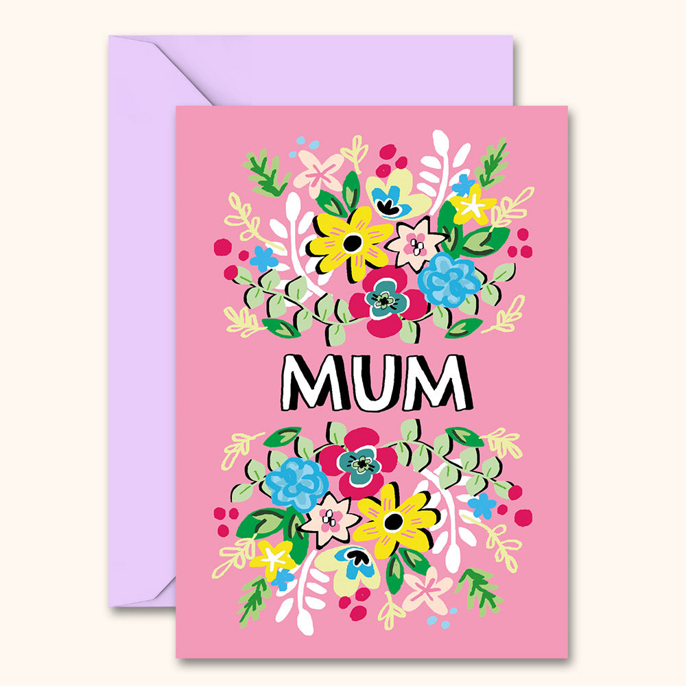 Floral Mum Greetings Card