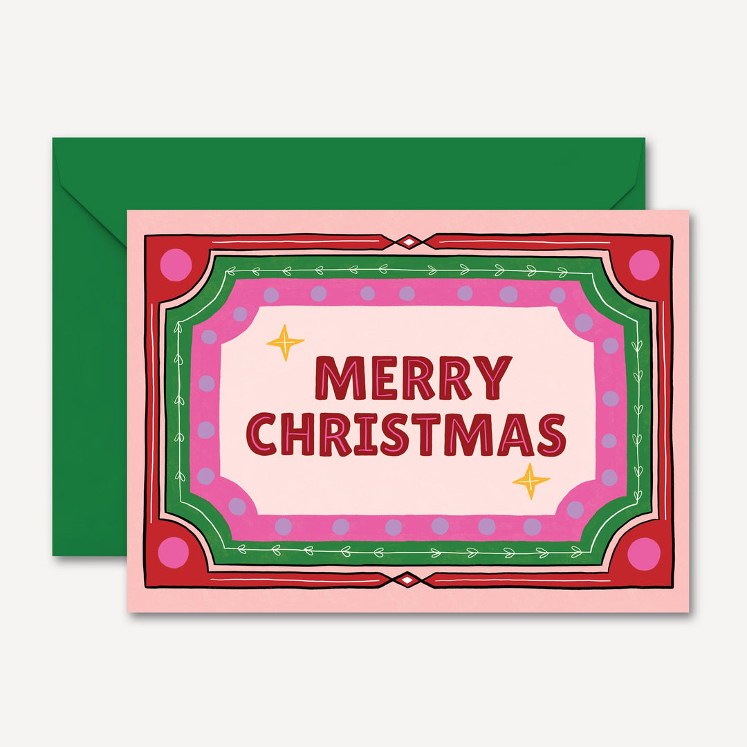 Retro Merry Christmas Card | Wholesale