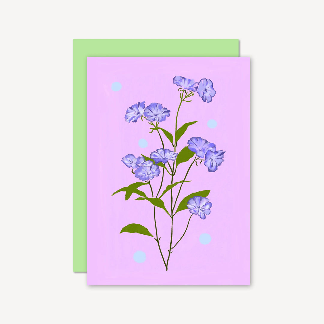 Delicate Floral Card Lilac