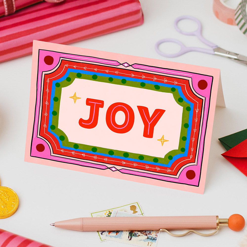 Retro Joy Christmas Card | Wholesale