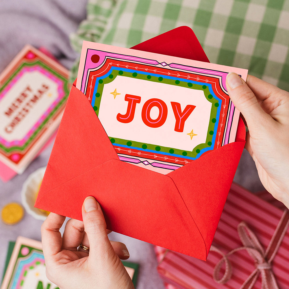 Retro Joy Christmas Card | Wholesale