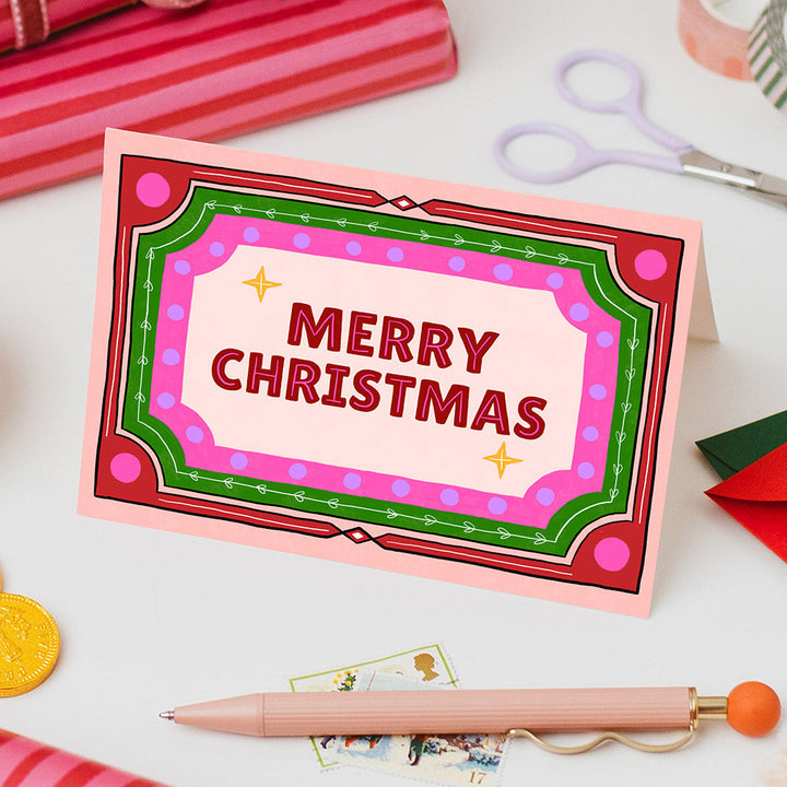 Retro Merry Christmas Card | Wholesale