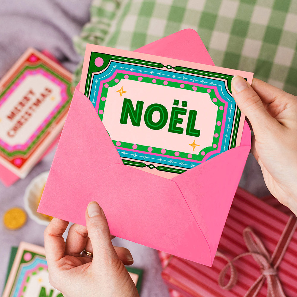 Retro Noel Christmas Card | Wholesale