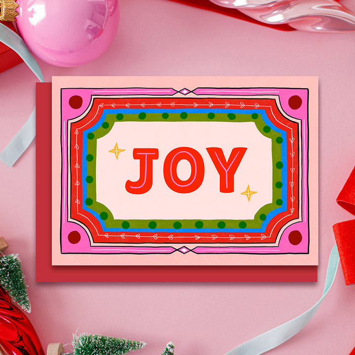 Retro Joy Christmas Card | Wholesale