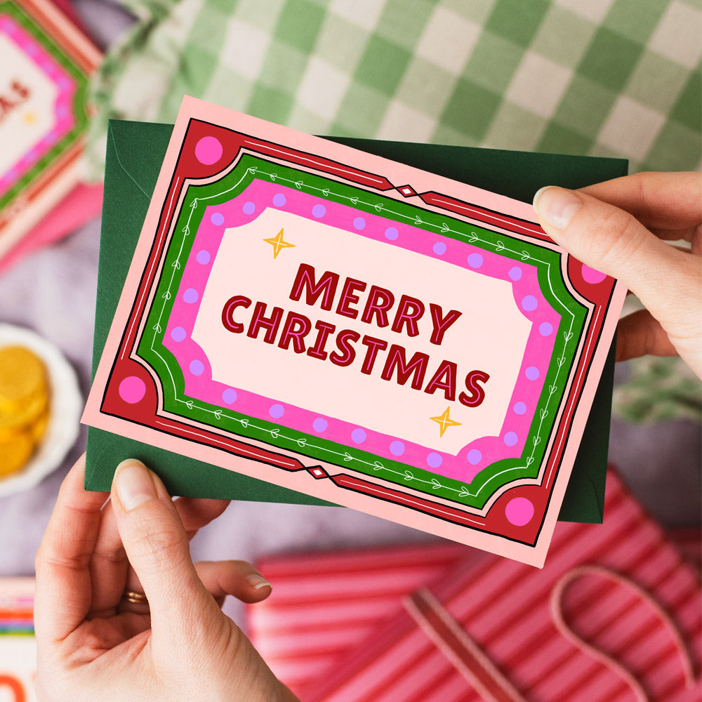 Retro Merry Christmas Card | Wholesale