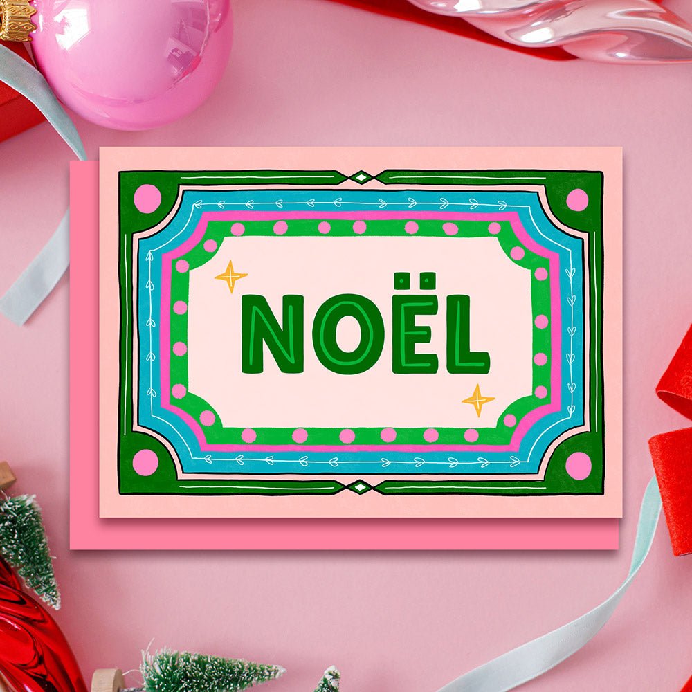 Retro Noel Christmas Card | Wholesale