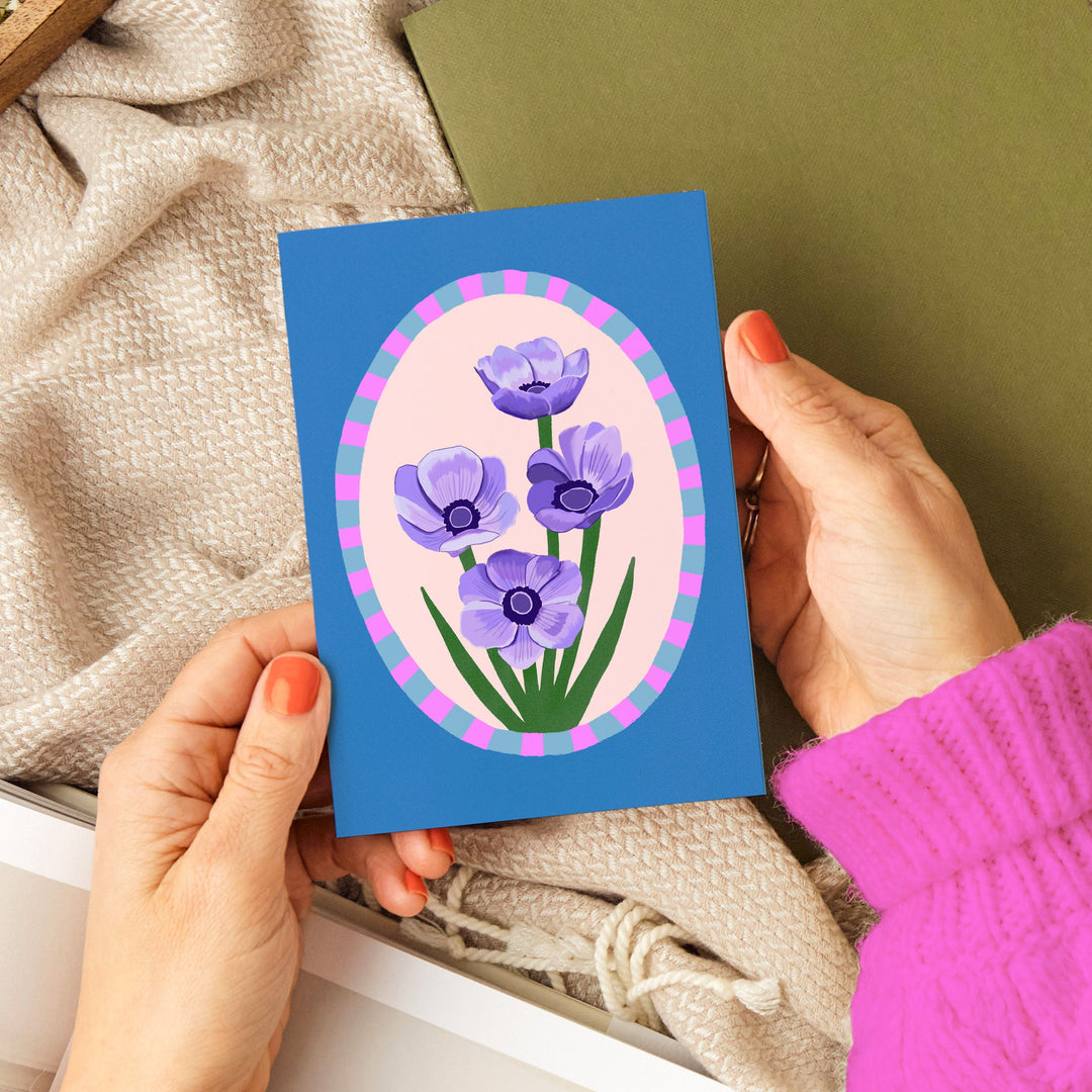 Anemone Greetings Card