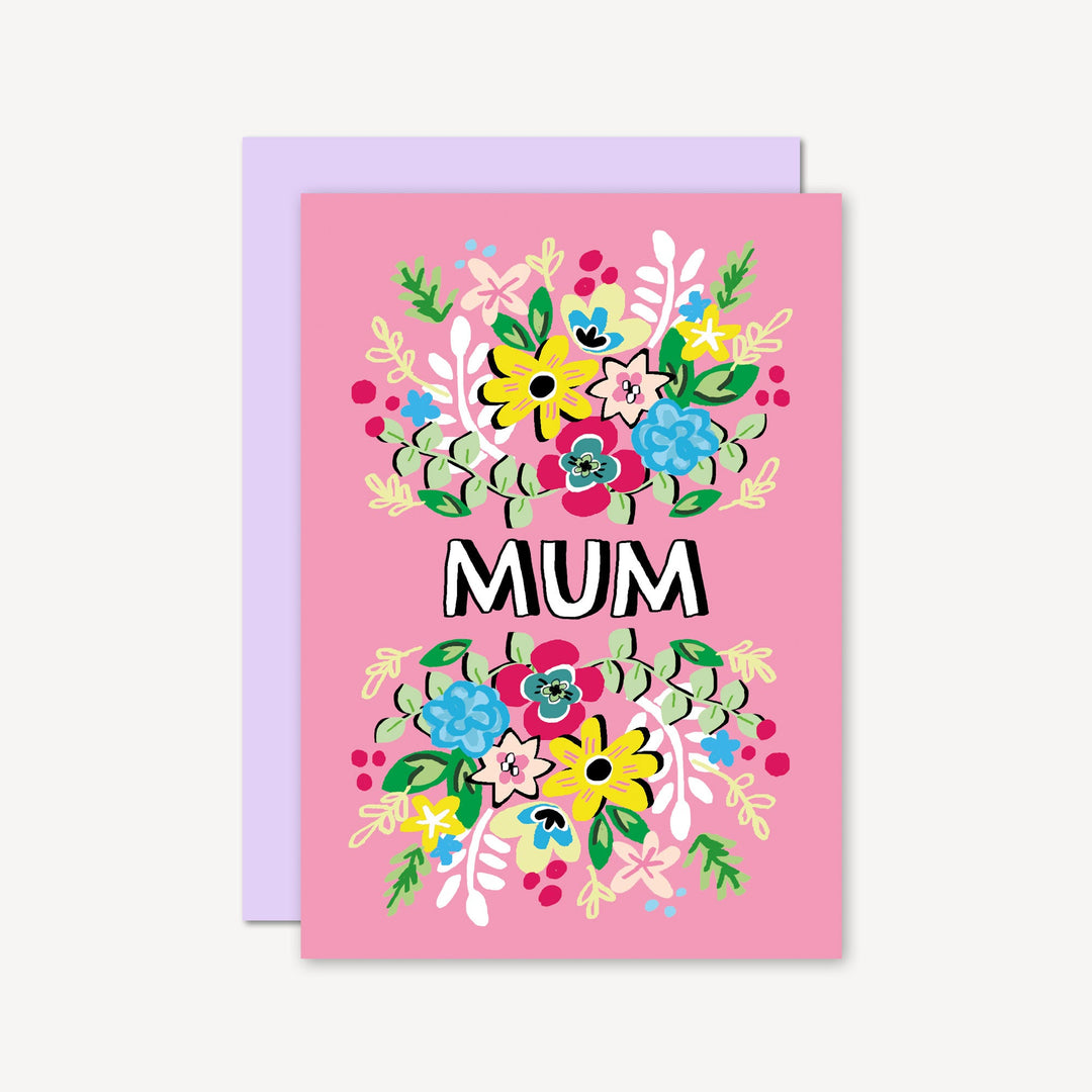 Floral Mum Greetings Card