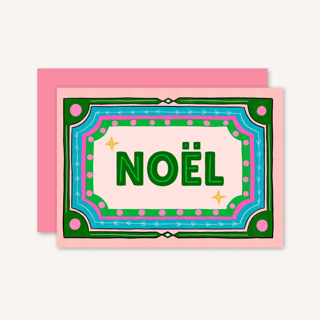 Retro Noel Christmas Card