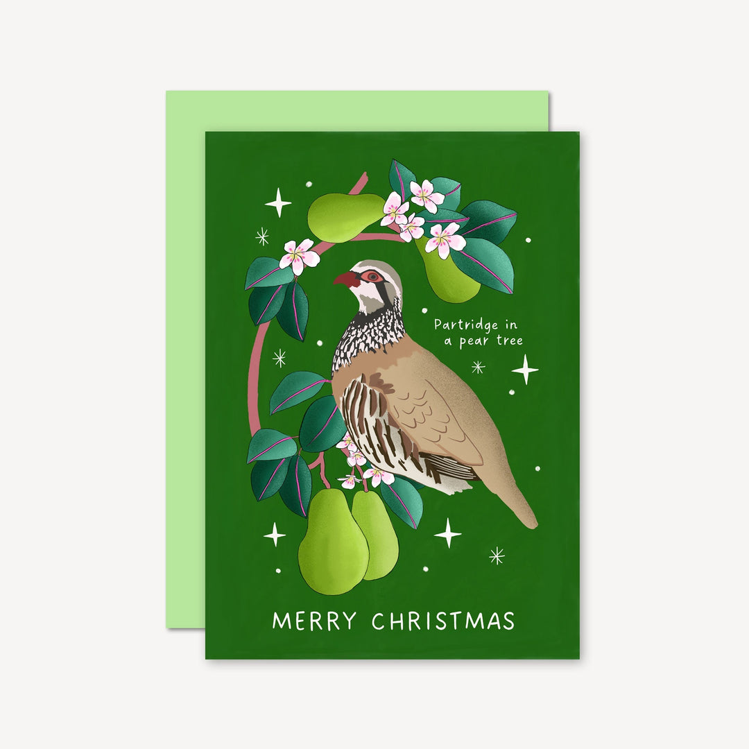 Partridge in Pear Tree Christmas Card | Wholesale