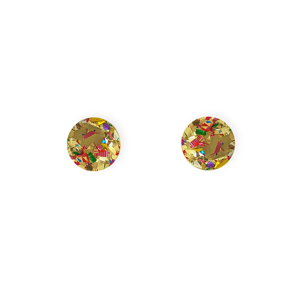 Mini Stud Earrings in Technicolour Sparkle